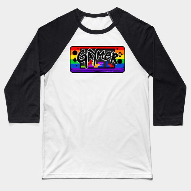 gaymer Baseball T-Shirt by magicblend